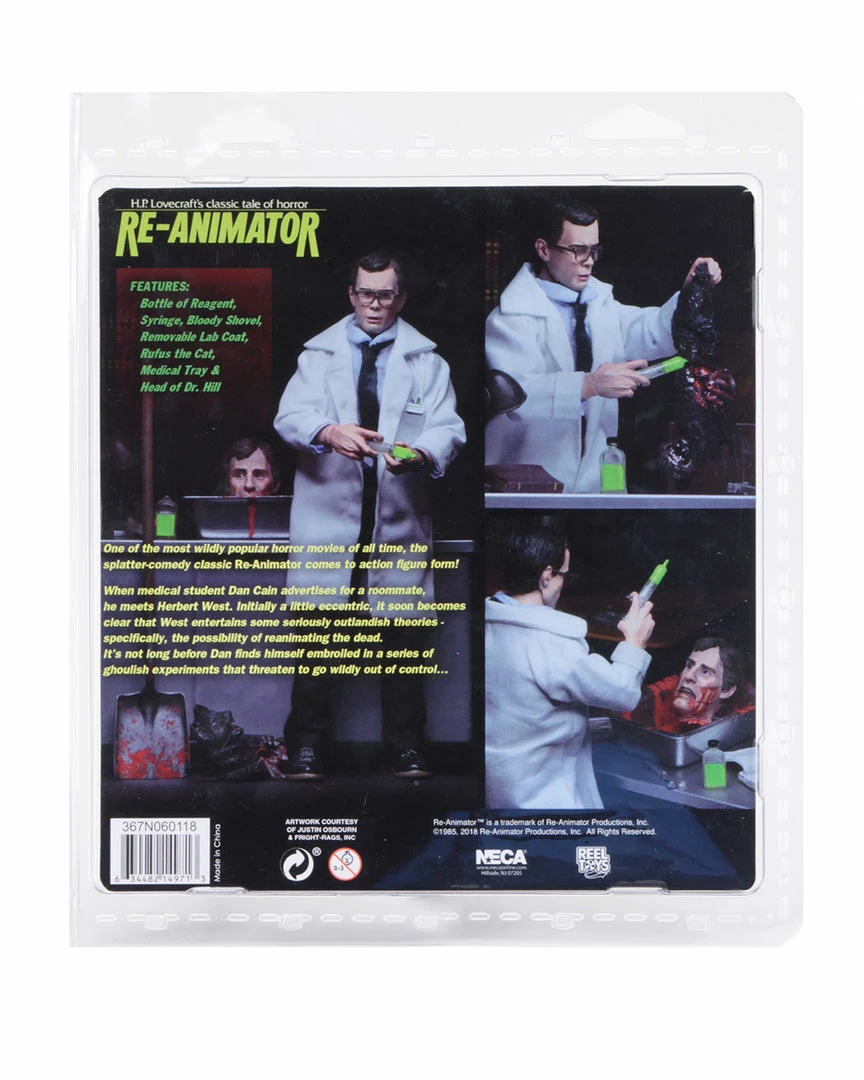 NECA - Re-Animator - Herbert West 8" Clothed Action Figure NECA - Re-Animator - Herbert West 8" Clothed Action Figure
