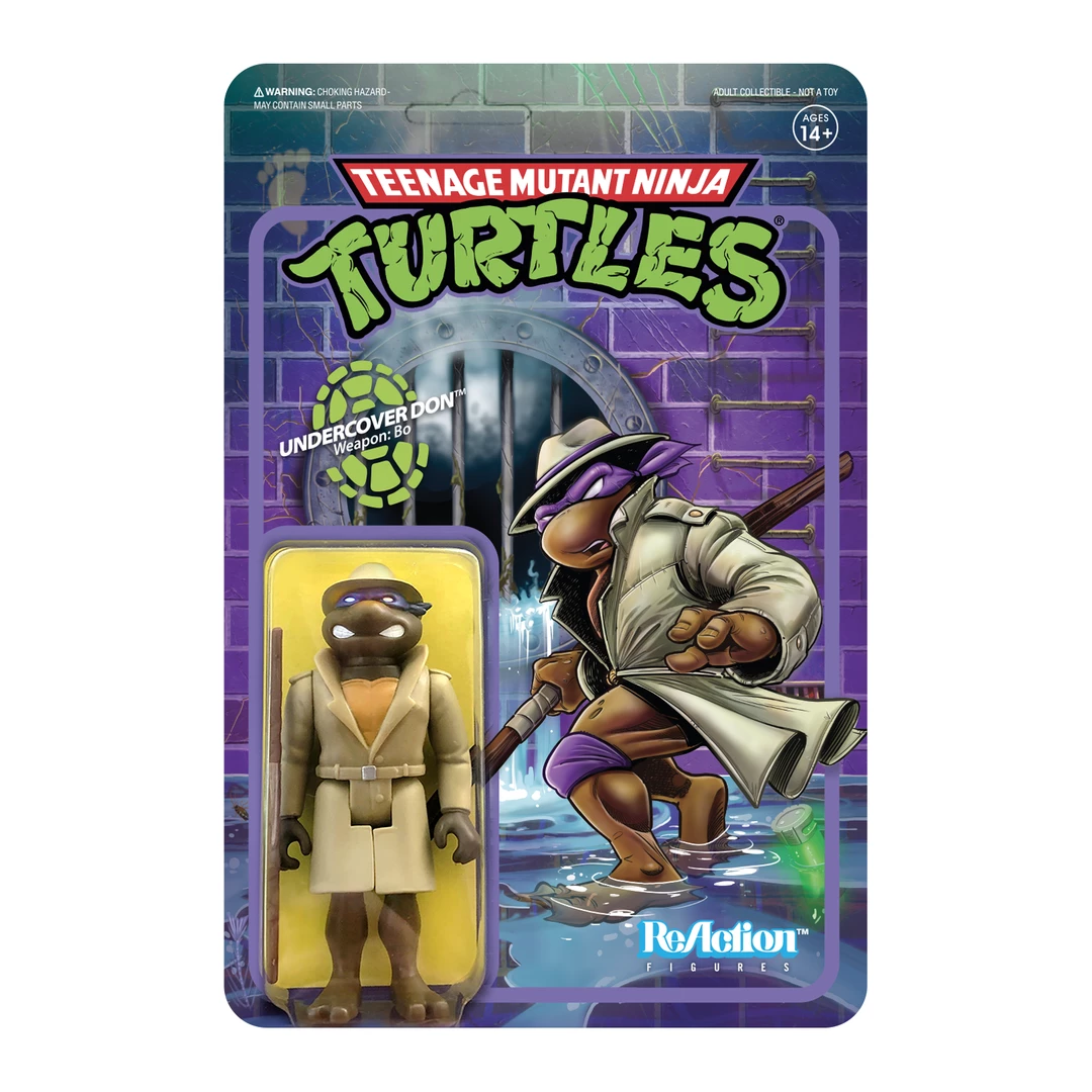 Super 7 Teenage Mutant Ninja Turtles ReAction Figure - Undercover Donatello Super 7 Teenage Mutant Ninja Turtles ReAction Figure - Undercover Donatello