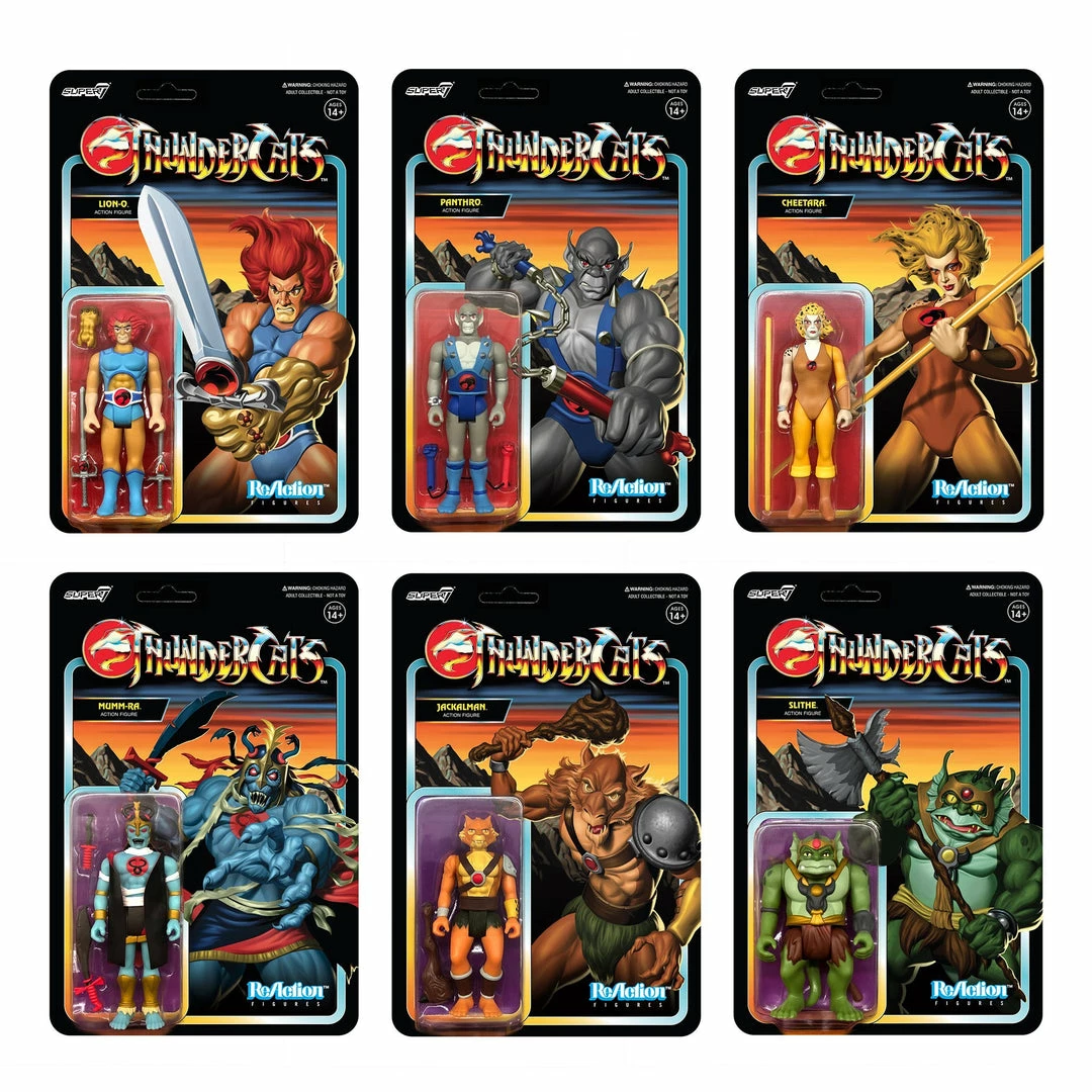 Super 7 Thundercats ReAction Figure - Set Of 6 Super 7 Thundercats ReAction Figure - Set Of 6