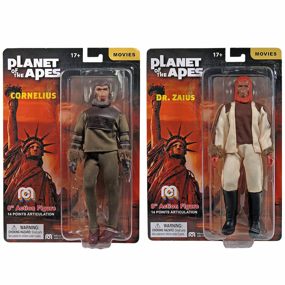 Mego Movies - Set Of 2 Planet Of The Apes 8" Action Figures Mego Movies - Set Of 2 Planet Of The Apes 8" Action Figures
