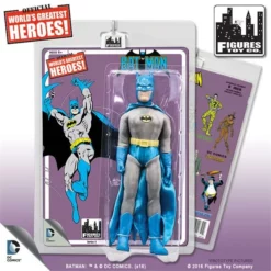 Figures Toy Company DC Comics - Batman (Retro 4 New Head Sculpt) 8" Action Figure