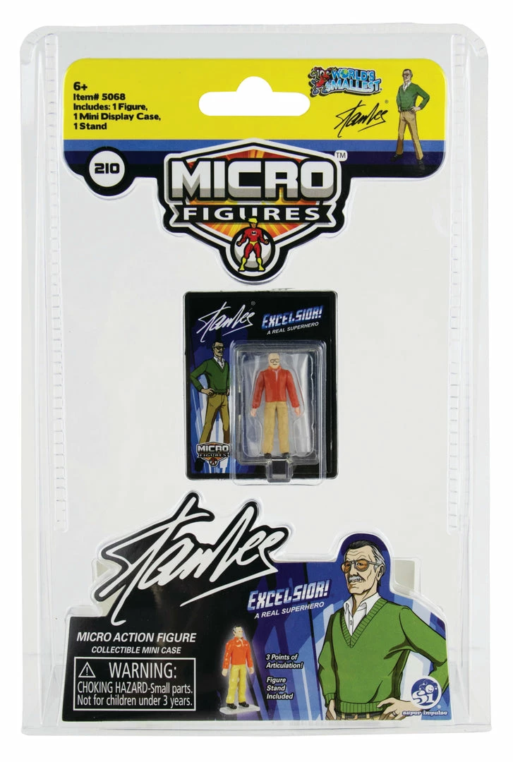 World's Smallest Stan Lee Set Of 2 Micro Action Figures World's Smallest Stan Lee Set Of 2 Micro Action Figures