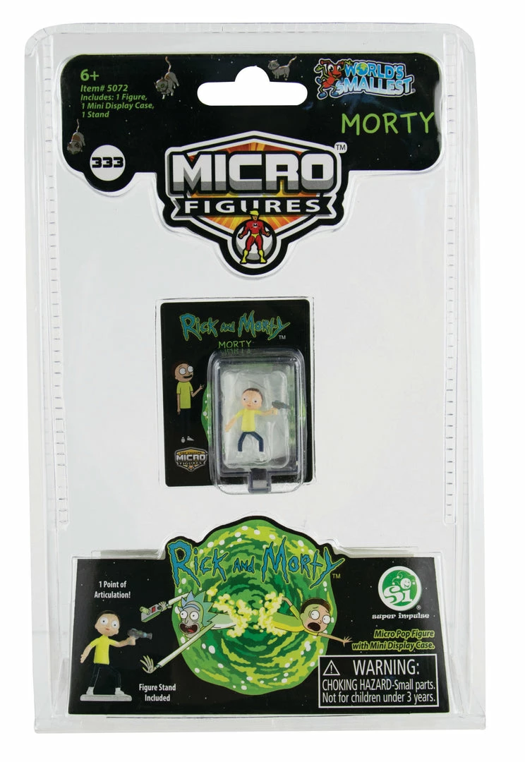 World's Smallest Rick And Morty Set Of 3 Micro Action Figures World's Smallest Rick And Morty Set Of 3 Micro Action Figures