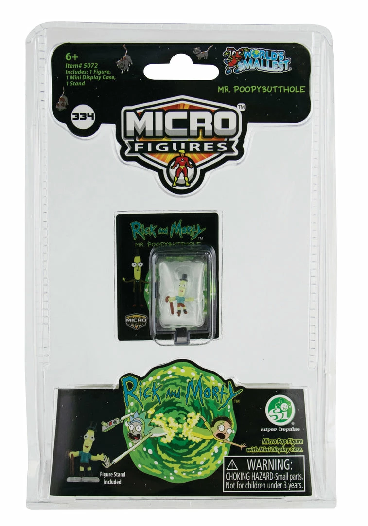 World's Smallest Rick And Morty - Mr Poopybutthole Micro Action Figure World's Smallest Rick And Morty - Mr Poopybutthole Micro Action Figure