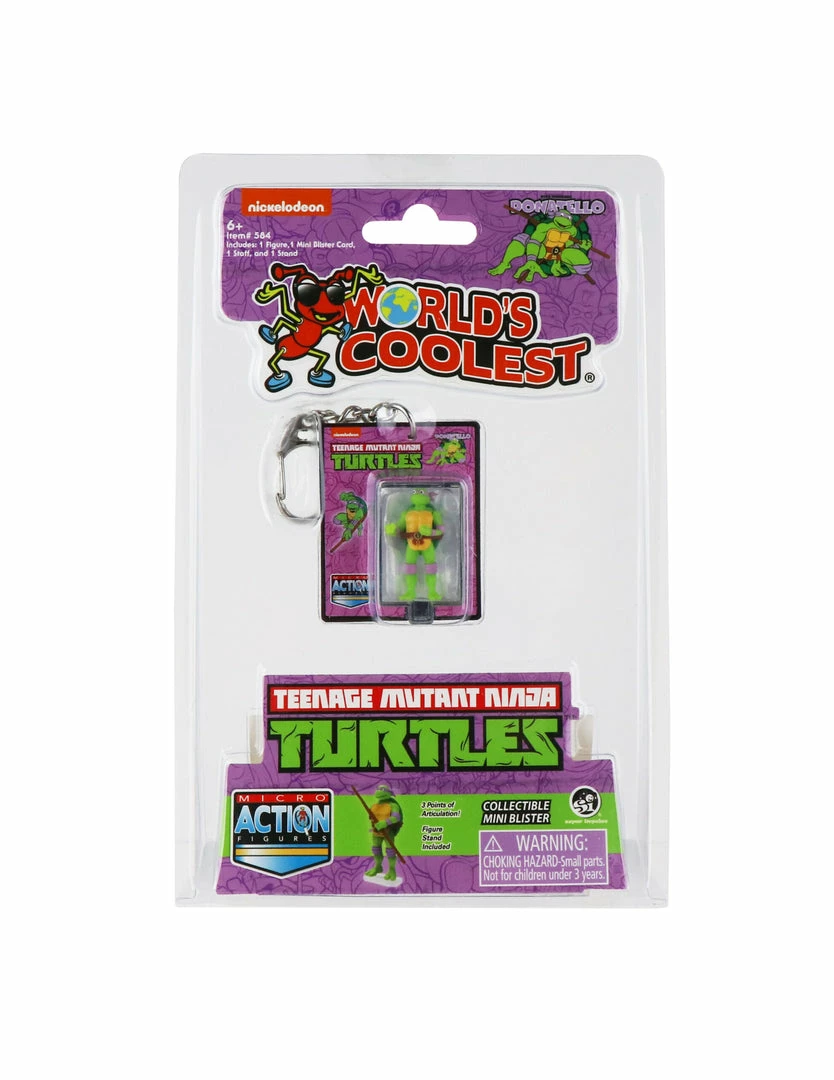 World's Smallest Teenage Mutant Ninja Turtles Donatello Micro Action Figure World's Smallest Teenage Mutant Ninja Turtles Donatello Micro Action Figure