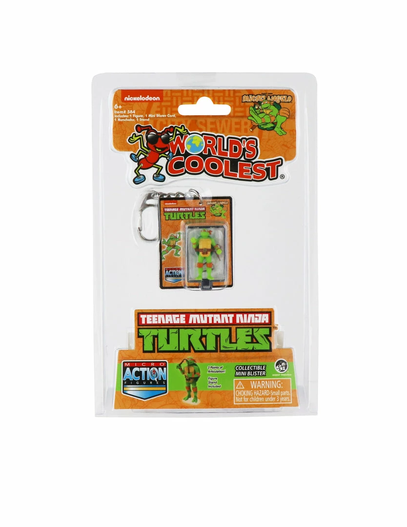 World's Smallest Teenage Mutant Ninja Turtles Michelangelo Micro Action Figure World's Smallest Teenage Mutant Ninja Turtles Michelangelo Micro Action Figure
