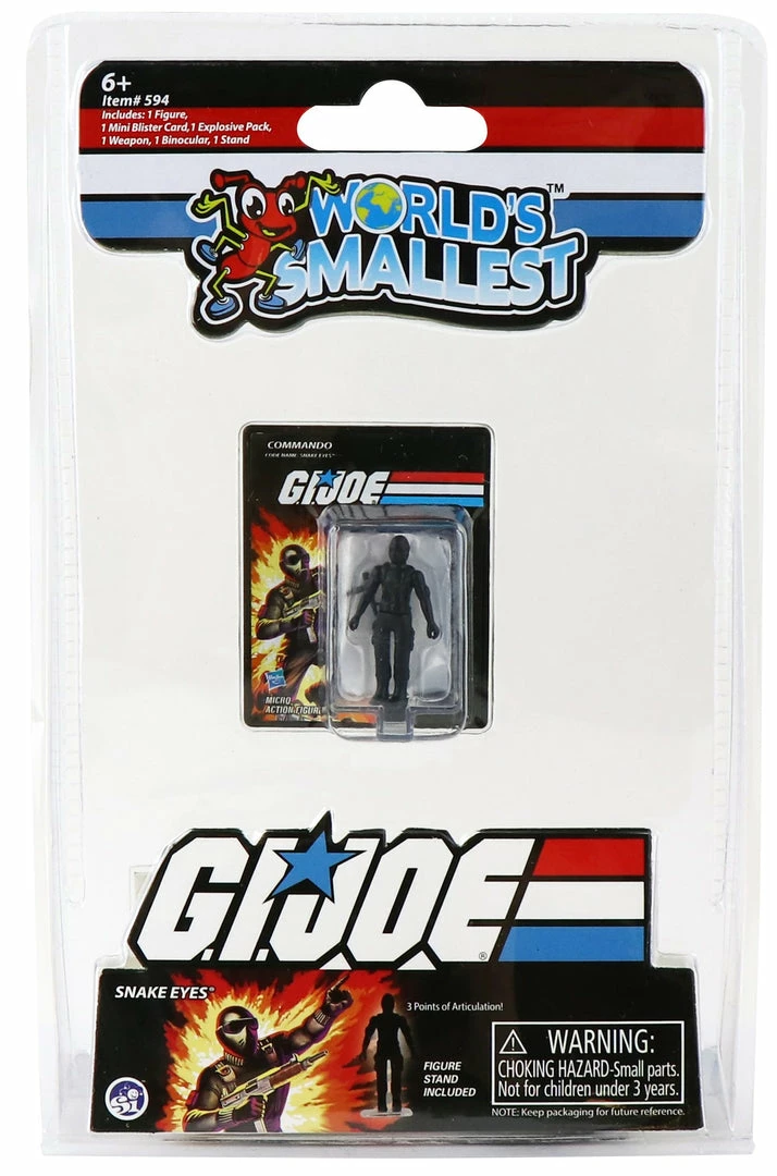 World's Smallest G.I. Joe Vs. Cobra Set Of 3 Micro Action Figures World's Smallest G.I. Joe Vs. Cobra Set Of 3 Micro Action Figures