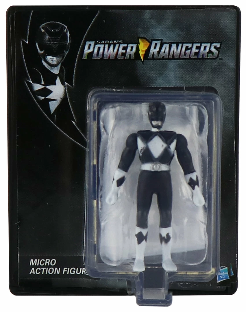 World's Smallest Power Rangers Black Ranger Micro Action Figure