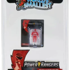 World's Smallest Power Rangers Red Ranger Micro Action Figures
