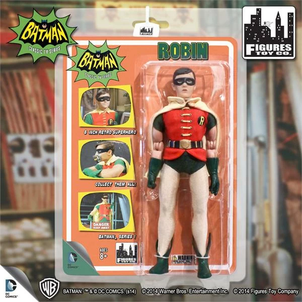 Figures Toy Company Batman Classic TV Series - Robin 8" Action Figure Figures Toy Company Batman Classic TV Series - Robin 8" Action Figure