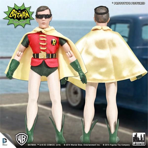 Figures Toy Company Batman Classic TV Series - Robin (Removable Mask) 8" Action Figure Figures Toy Company Batman Classic TV Series - Robin (Removable Mask) 8" Action Figure