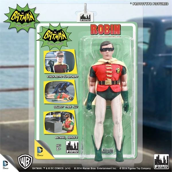 Figures Toy Company Batman Classic TV Series - Robin (Removable Mask) 8" Action Figure Figures Toy Company Batman Classic TV Series - Robin (Removable Mask) 8" Action Figure