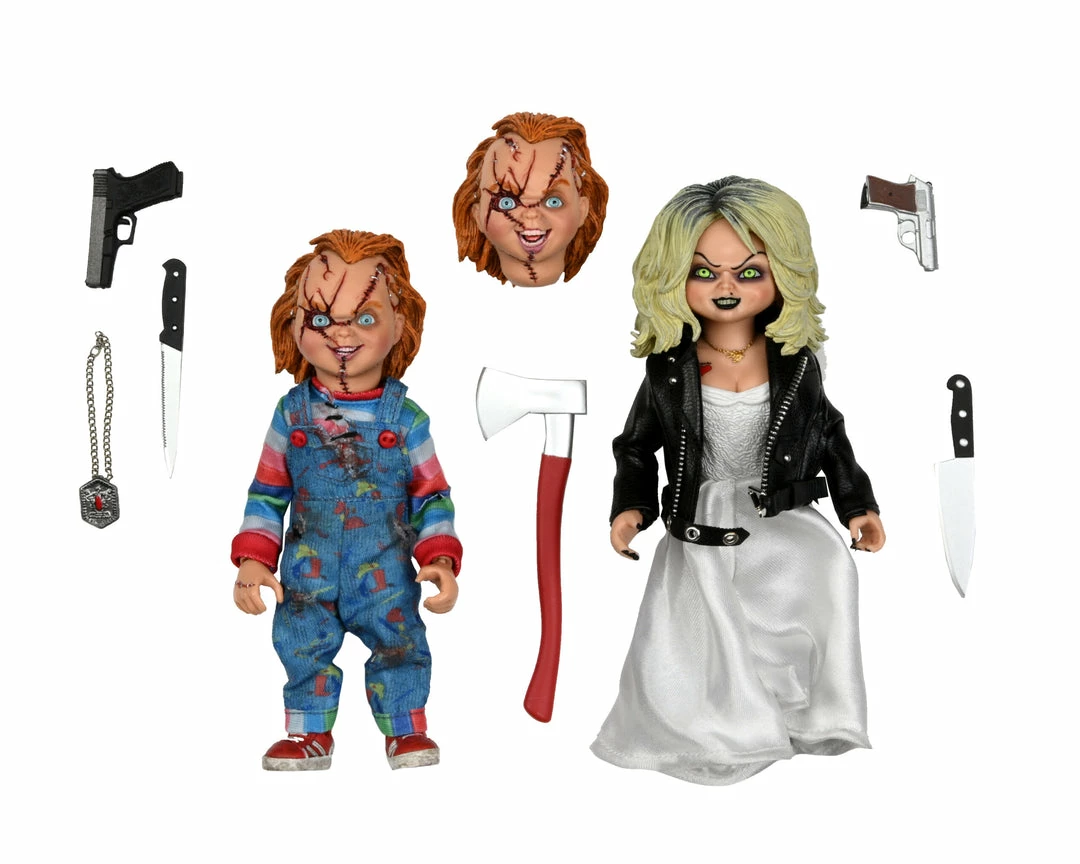 8" Clothed Action Figure NECA - Bride Of Chucky - Chucky & Tiffany 2-Pack 5.5" Clothed Action Figures 8" Clothed Action Figure NECA - Bride Of Chucky - Chucky & Tiffany 2-Pack 5.5" Clothed Action Figures