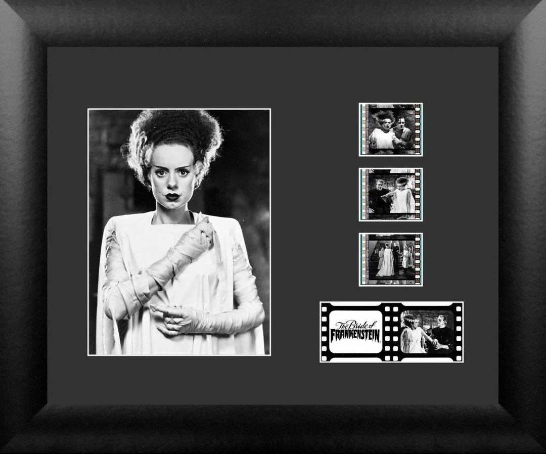 Film Cells LTD. Bride Of Frankenstein (Elsa Lanchester 1935) Horror Presentation Film Cell Film Cells LTD. Bride Of Frankenstein (Elsa Lanchester 1935) Horror Presentation Film Cell