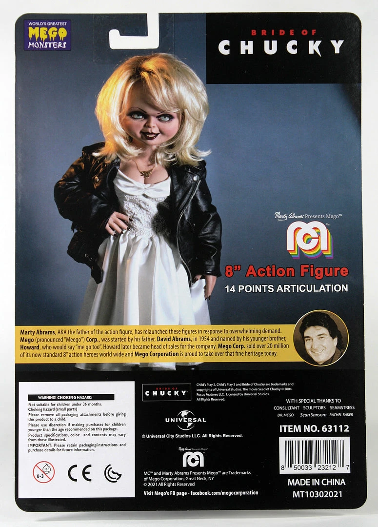 Damaged Package Mego Horror Wave 14 - Bride Of Chucky 8" Action Figure Damaged Package Mego Horror Wave 14 - Bride Of Chucky 8" Action Figure