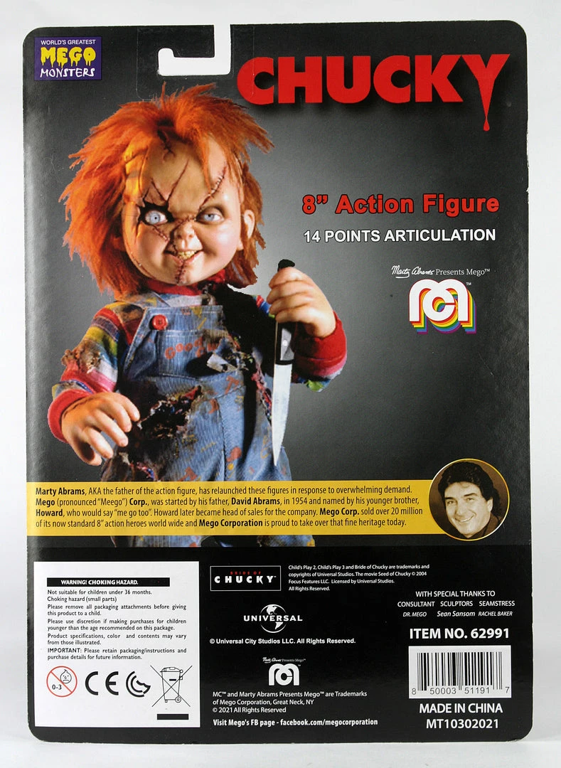 Mego Horror Wave 14 - Chucky 8" Action Figure All Mego Mego Horror Wave 14 - Chucky 8" Action Figure All Mego