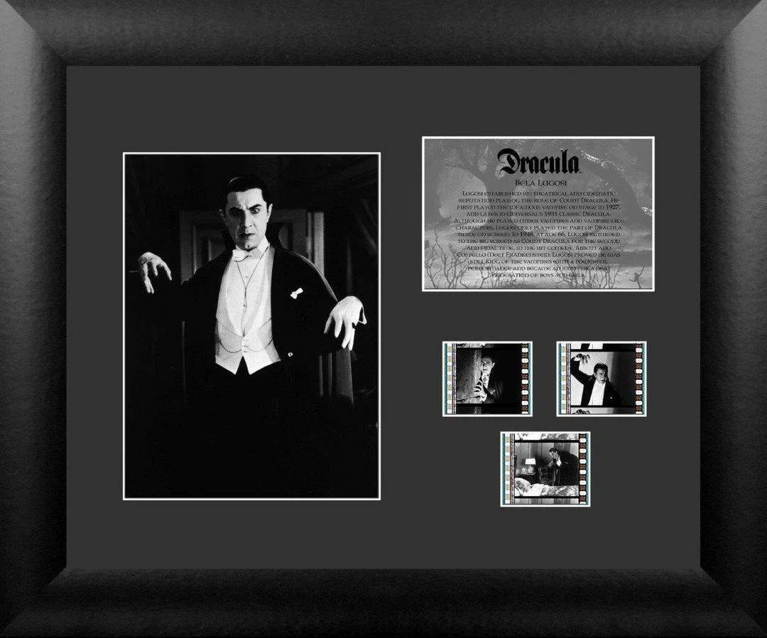 Film Cells LTD. Dracula (Bela Lugosi - 1931) Horror Presentation Film Cell Film Cells LTD. Dracula (Bela Lugosi - 1931) Horror Presentation Film Cell