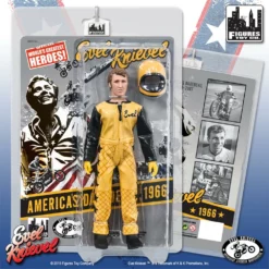 Figures Toy Company Evel Knievel (Black And Yellow Jumpsuit) 8" Action Figure