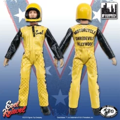 Figures Toy Company Evel Knievel (Black And Yellow Jumpsuit) 8" Action Figure