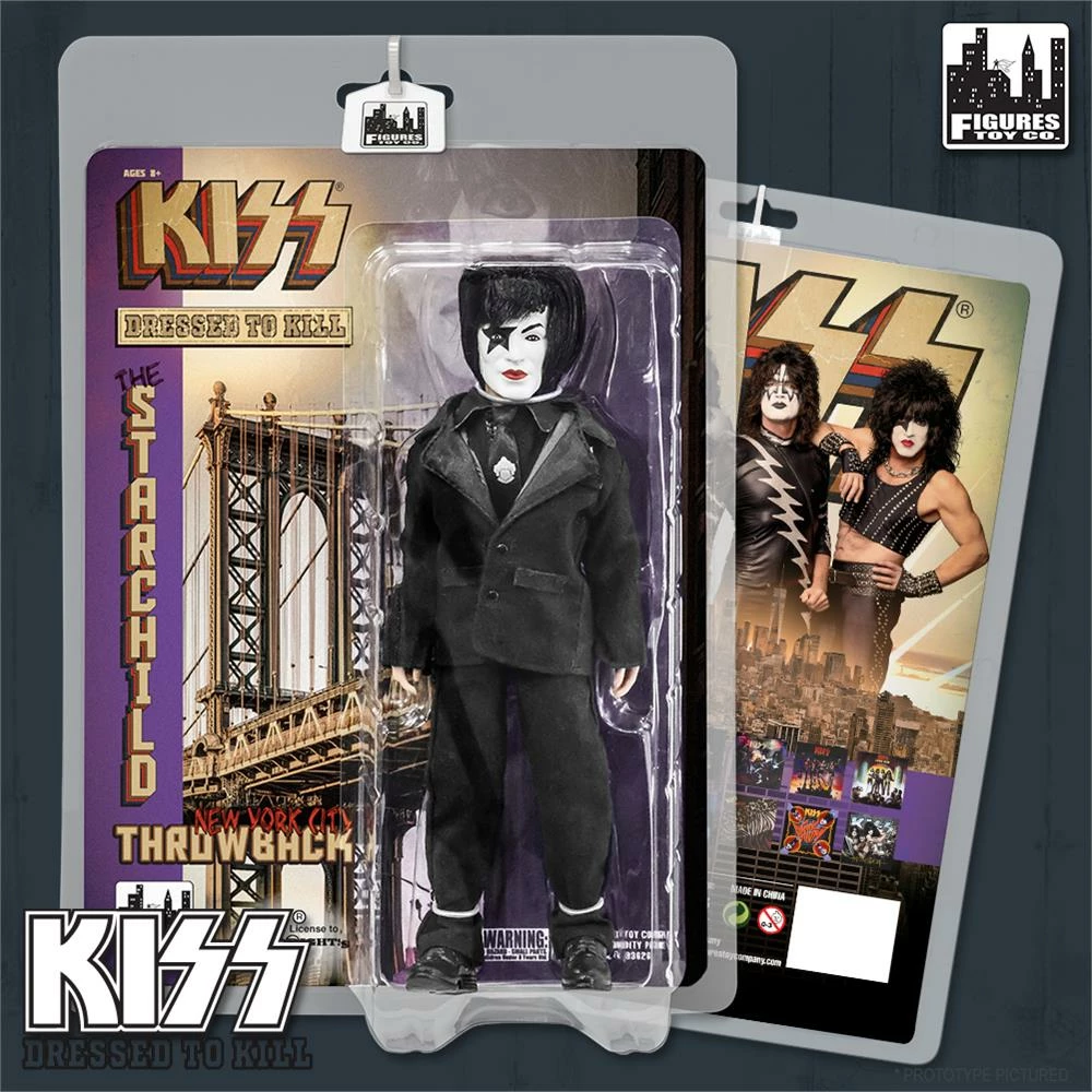 Figures Toy Company KISS- The Starchild - Dressed To Kill (Throwback Series) 8" Action Figure Figures Toy Company KISS- The Starchild - Dressed To Kill (Throwback Series) 8" Action Figure