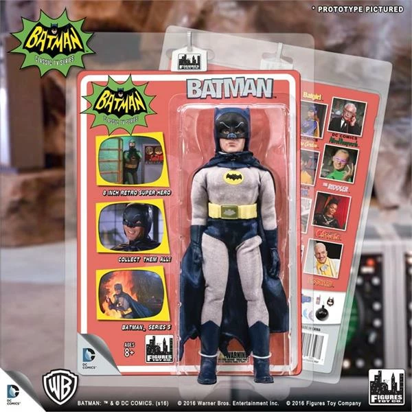 Figures Toy Company Batman Classic TV Series - Batman (Removable Cowl) 8" Action Figure Figures Toy Company Batman Classic TV Series - Batman (Removable Cowl) 8" Action Figure