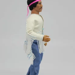 Mego Music Jimi Hendrix - Woodstock With Flocked Hair 8" Action Figure 8 Mego Music Jimi Hendrix - Woodstock With Flocked Hair 8