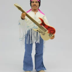 Mego Music Jimi Hendrix - Woodstock With Flocked Hair 8" Action Figure 4 Mego Music Jimi Hendrix - Woodstock With Flocked Hair 8
