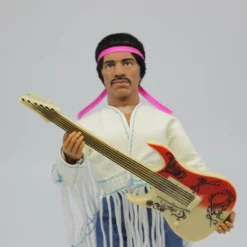 Mego Music Jimi Hendrix - Woodstock With Flocked Hair 8" Action Figure 5 Mego Music Jimi Hendrix - Woodstock With Flocked Hair 8