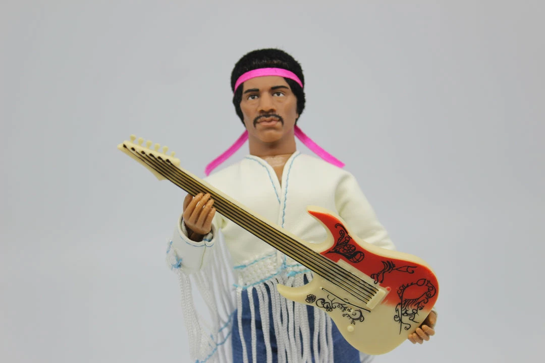 Clearance Damaged Package Damaged Package Mego Music Jimi Hendrix - Woodstock With Flocked Hair 8" Action Figure Clearance Damaged Package Damaged Package Mego Music Jimi Hendrix - Woodstock With Flocked Hair 8" Action Figure