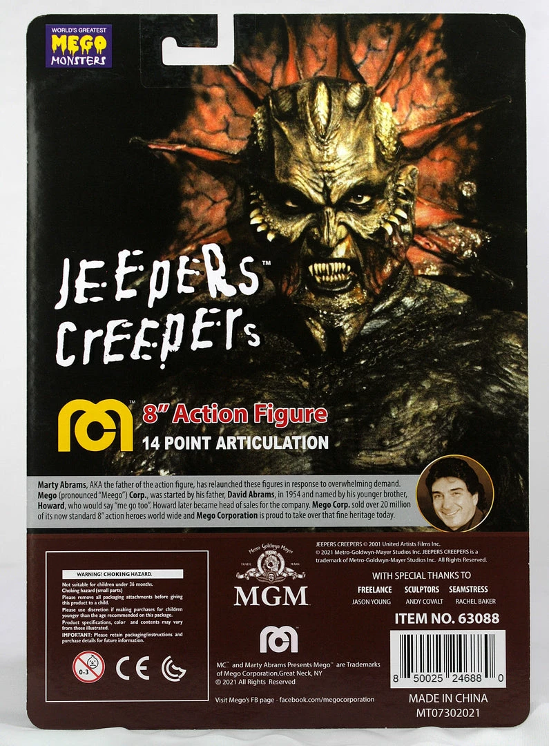 Clearance Damaged Package Damaged Package Mego Horror Wave 14 - Jeepers Creepers (Outfit Variant) 8" Action Figure Clearance Damaged Package Damaged Package Mego Horror Wave 14 - Jeepers Creepers (Outfit Variant) 8" Action Figure
