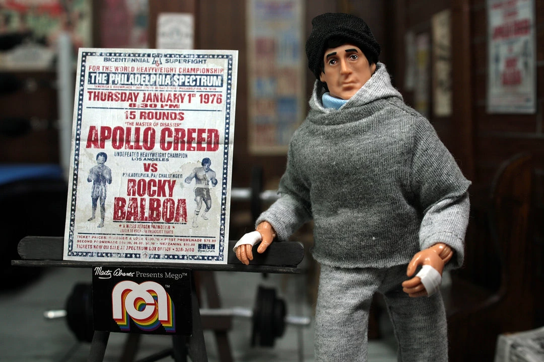 ZLC MEGO Exclusive Rocky Balboa In Training Sweatsuit 8" Action Figure All Mego ZLC MEGO Exclusive Rocky Balboa In Training Sweatsuit 8" Action Figure All Mego