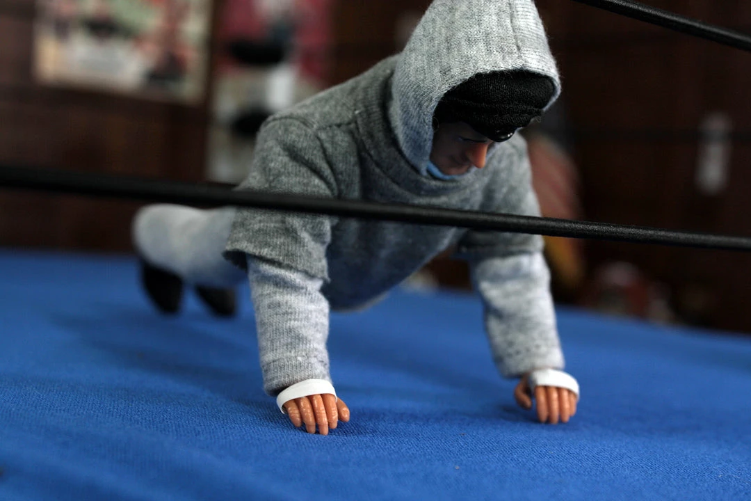 ZLC MEGO Exclusive Rocky Balboa In Training Sweatsuit 8" Action Figure All Mego ZLC MEGO Exclusive Rocky Balboa In Training Sweatsuit 8" Action Figure All Mego