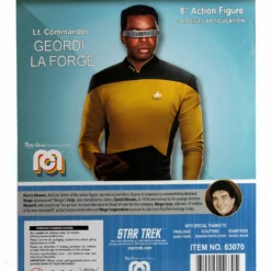 Mego Star Trek Wave 14 - La Forge 8" Action Figure All Mego 4 Mego Star Trek Wave 14 - La Forge 8