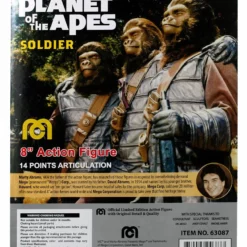 Mego Planet Of The Apes Wave 14 - Soldier Ape With Brown Bandolier 8" Action Figure 4 Mego Planet Of The Apes Wave 14 - Soldier Ape With Brown Bandolier 8