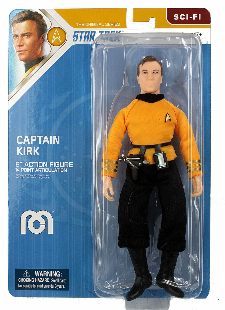Mego Star Trek Wave 14 - Captain Kirk (New Head Sculpt) 8" Action Figure All Mego Mego Star Trek Wave 14 - Captain Kirk (New Head Sculpt) 8" Action Figure All Mego