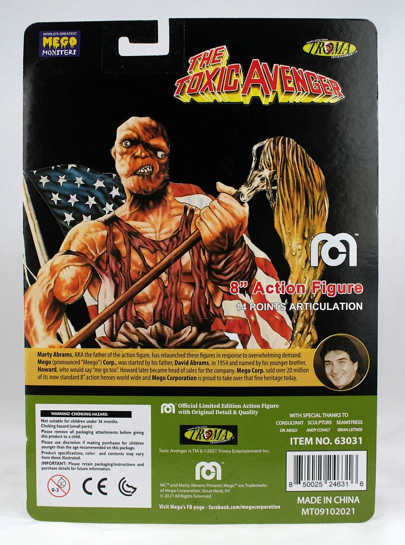 Clearance Damaged Package Damaged Package Mego Movies Wave 14 - Toxic Avenger 8" Action Figure Clearance Damaged Package Damaged Package Mego Movies Wave 14 - Toxic Avenger 8" Action Figure