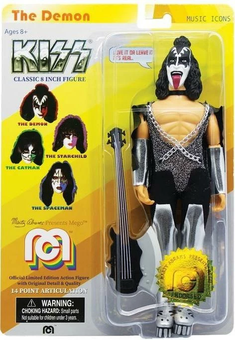 Mego Music Icons KISS The Demon 8" Action Figure All Mego