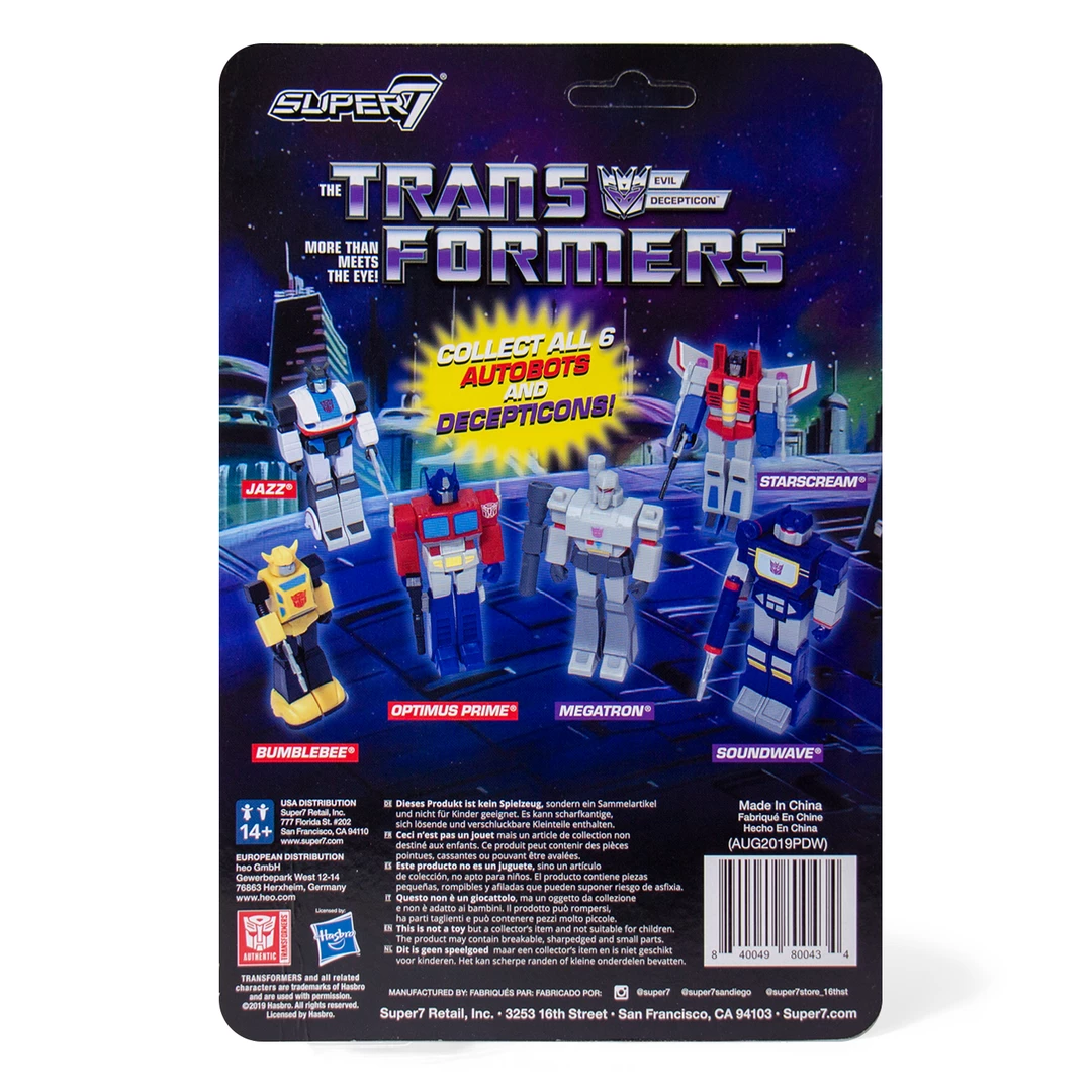 Super 7 Transformers ReAction Figure - Megatron Super 7 Transformers ReAction Figure - Megatron