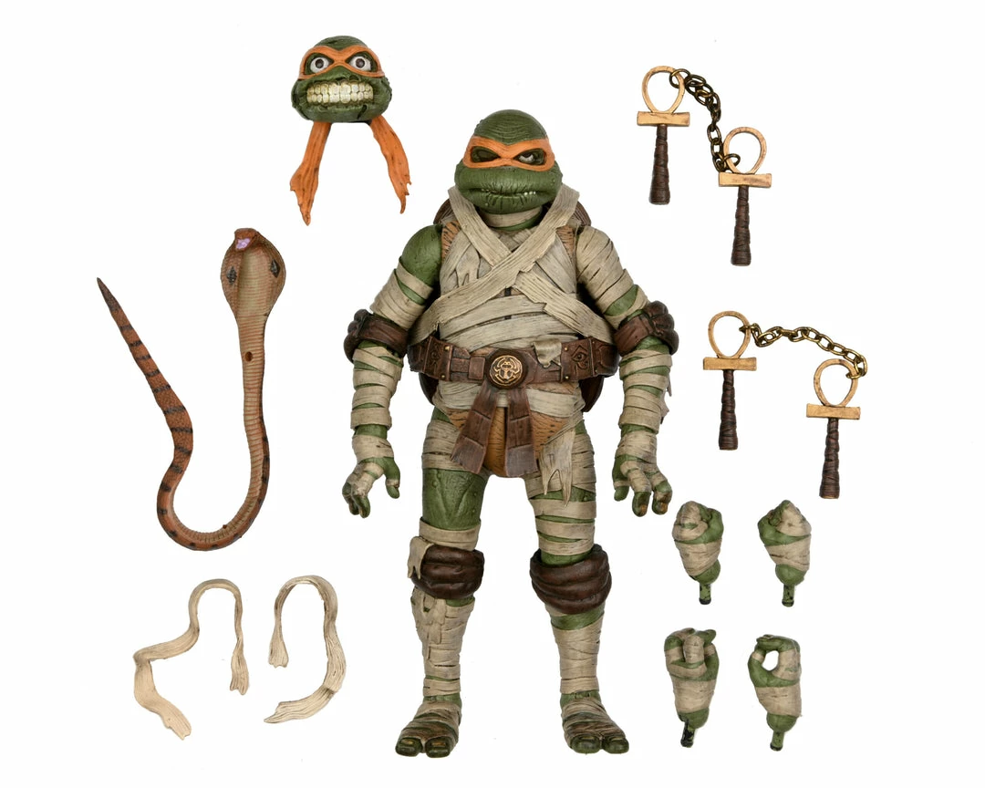 NECA - Universal Monsters X TMNT - Ultimate Michelangelo Mummy 7" Action Figure (Pre-Order Ships October) Mego NECA - Universal Monsters X TMNT - Ultimate Michelangelo Mummy 7" Action Figure (Pre-Order Ships October) Mego