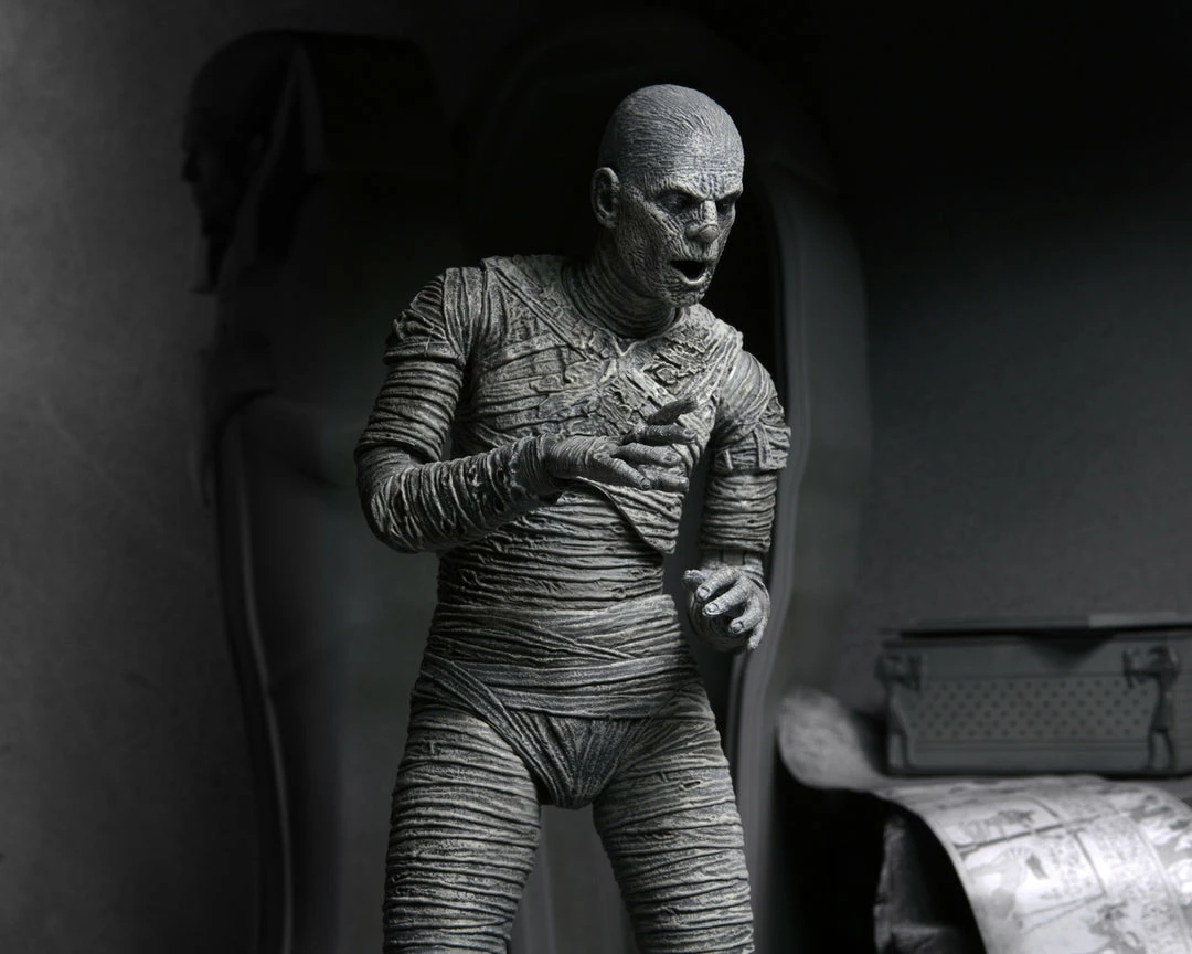 NECA - Universal Monsters - Ultimate Mummy (B&W) 7" Action Figure (Pre-Order Ships June) Mego NECA - Universal Monsters - Ultimate Mummy (B&W) 7" Action Figure (Pre-Order Ships June) Mego