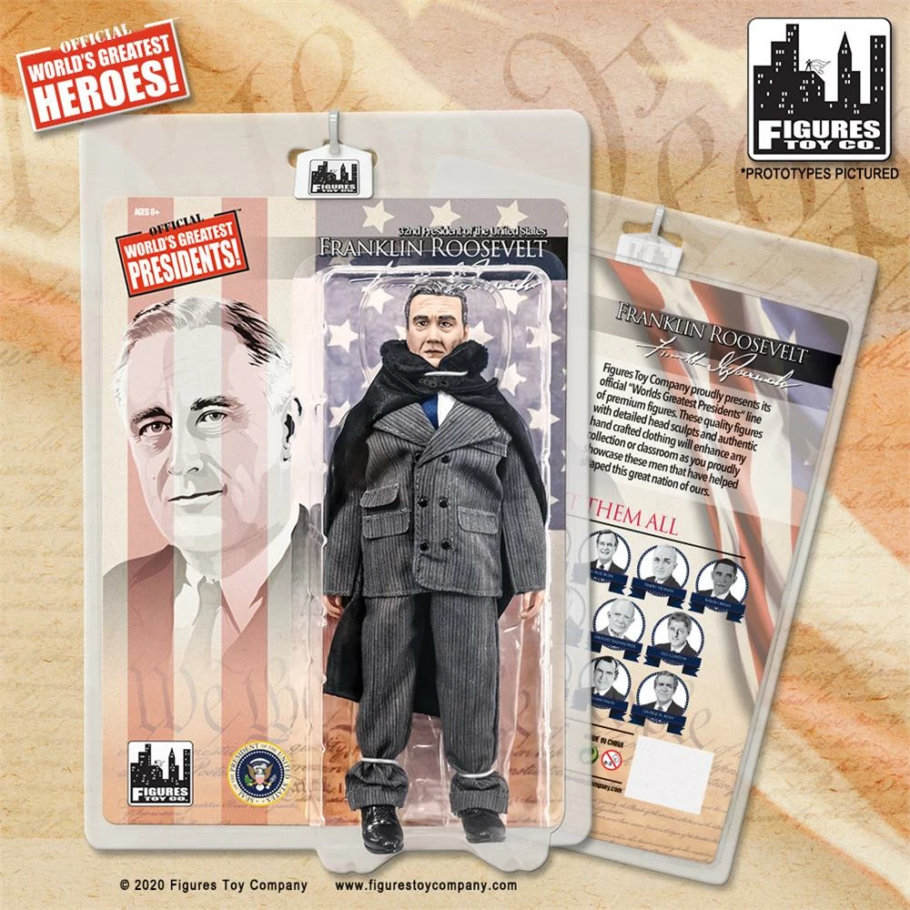 Figures Toy Company Presidents - Franklin D. Roosevelt 8" Action Figure Figures Toy Company Presidents - Franklin D. Roosevelt 8" Action Figure