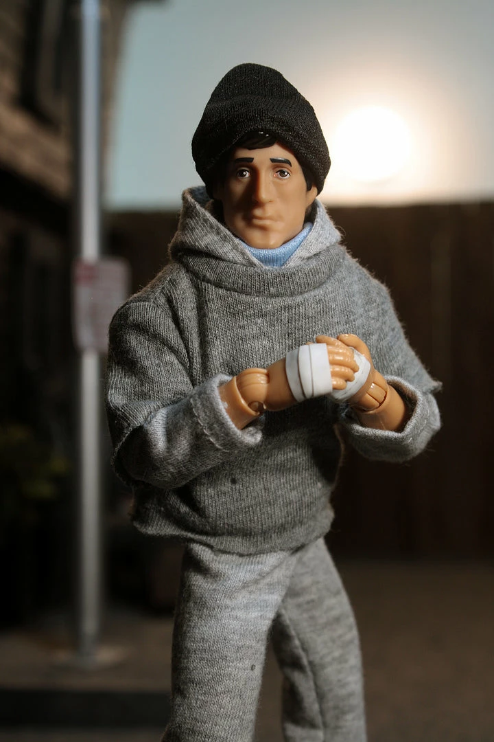ZLC MEGO Exclusive Rocky Balboa In Training Sweatsuit 8" Action Figure All Mego ZLC MEGO Exclusive Rocky Balboa In Training Sweatsuit 8" Action Figure All Mego