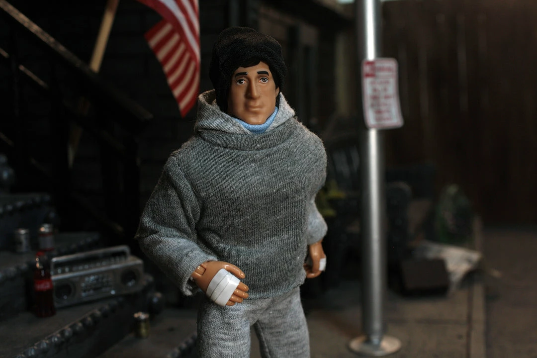 ZLC MEGO Exclusive Rocky Balboa In Training Sweatsuit 8" Action Figure All Mego ZLC MEGO Exclusive Rocky Balboa In Training Sweatsuit 8" Action Figure All Mego