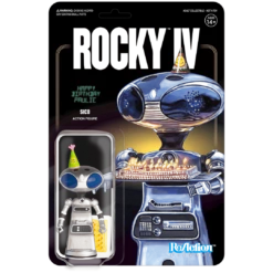 Super 7 Rocky IV ReAction Figure - Sico (Paulie's Robot With Birthday Cake)
