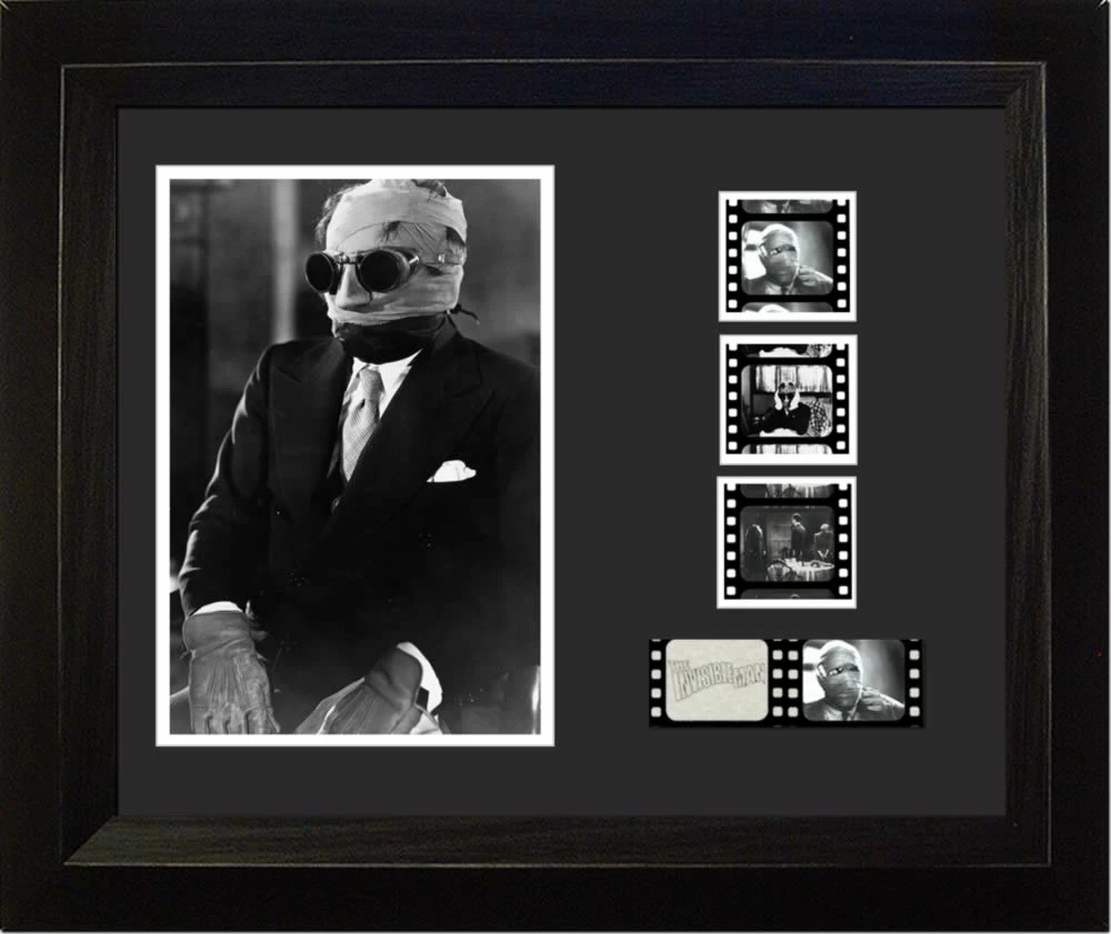 Film Cells LTD. The Invisible Man (1933 Claude Rains) Horror Display Film Cell Film Cells LTD. The Invisible Man (1933 Claude Rains) Horror Display Film Cell