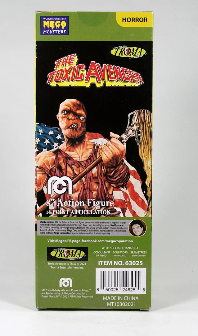 Mego Movies Wave 14 - Toxic Avenger (Window Box) 8" Action Figure All Mego Mego Movies Wave 14 - Toxic Avenger (Window Box) 8" Action Figure All Mego