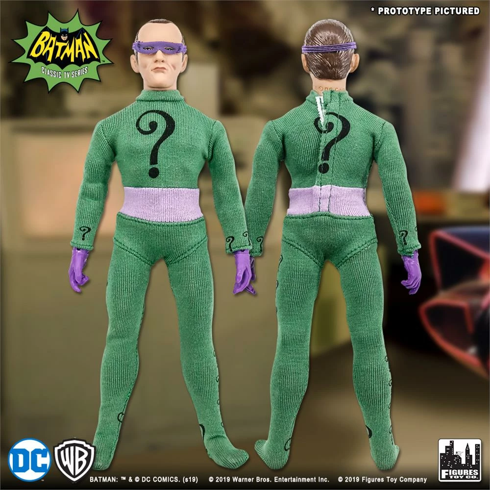Figures Toy Company Batman Classic TV Series- The Riddler With Removable Mask 8" Action Figure Figures Toy Company Batman Classic TV Series- The Riddler With Removable Mask 8" Action Figure