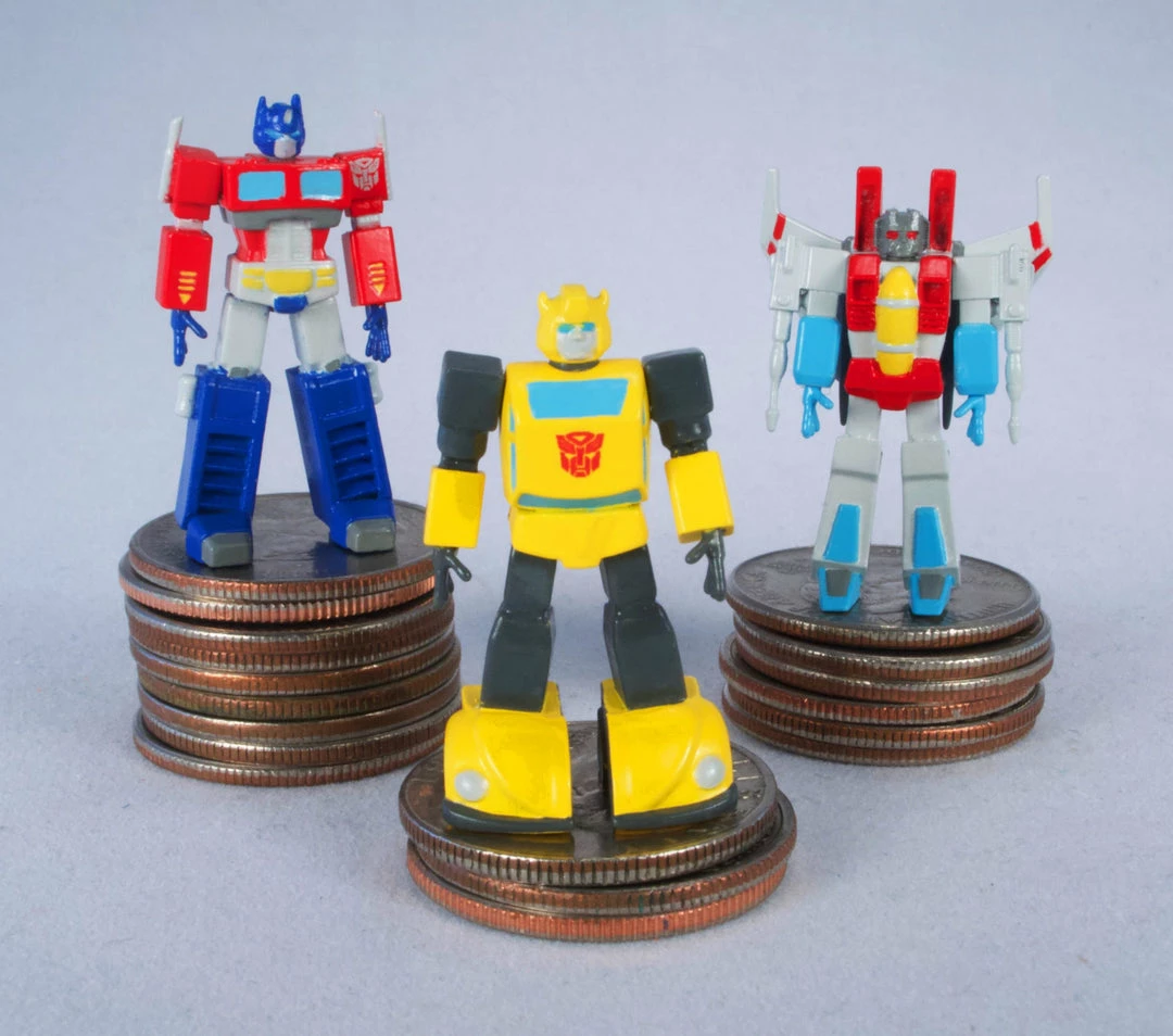 World's Smallest Transformers Set Of 3 Micro Action Figures World's Smallest Transformers Set Of 3 Micro Action Figures