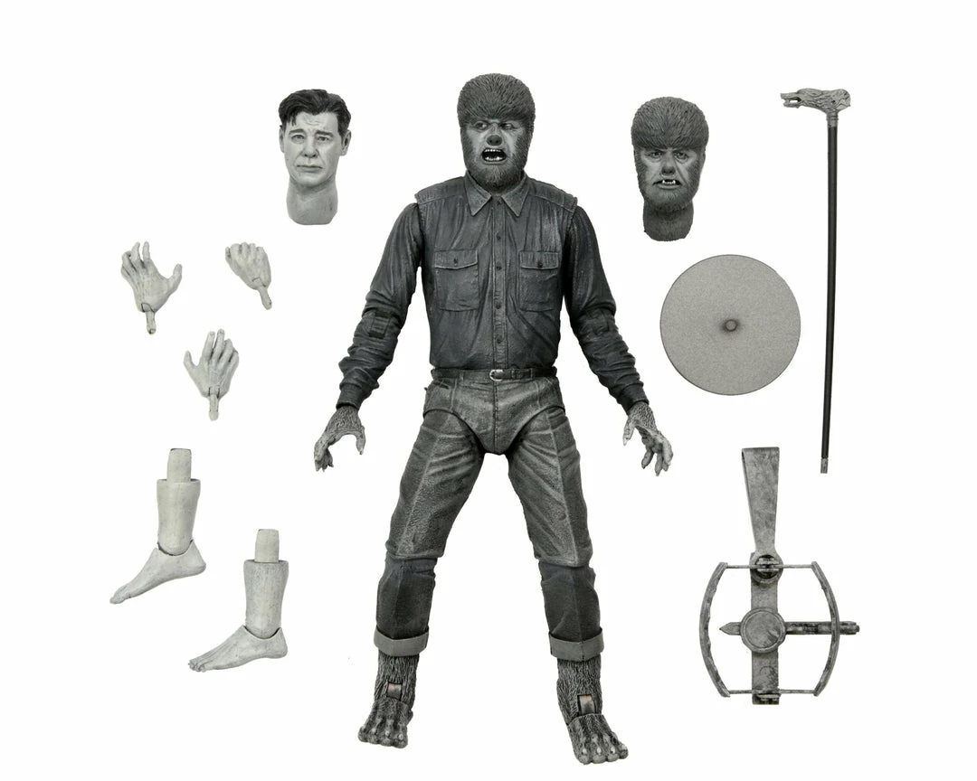 NECA - Universal Monsters - Ultimate Wolf Man (B&W) 7" Action Figure NECA - Universal Monsters - Ultimate Wolf Man (B&W) 7" Action Figure
