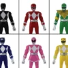 World's Smallest Power Rangers Set Of 6 Micro Action Figures